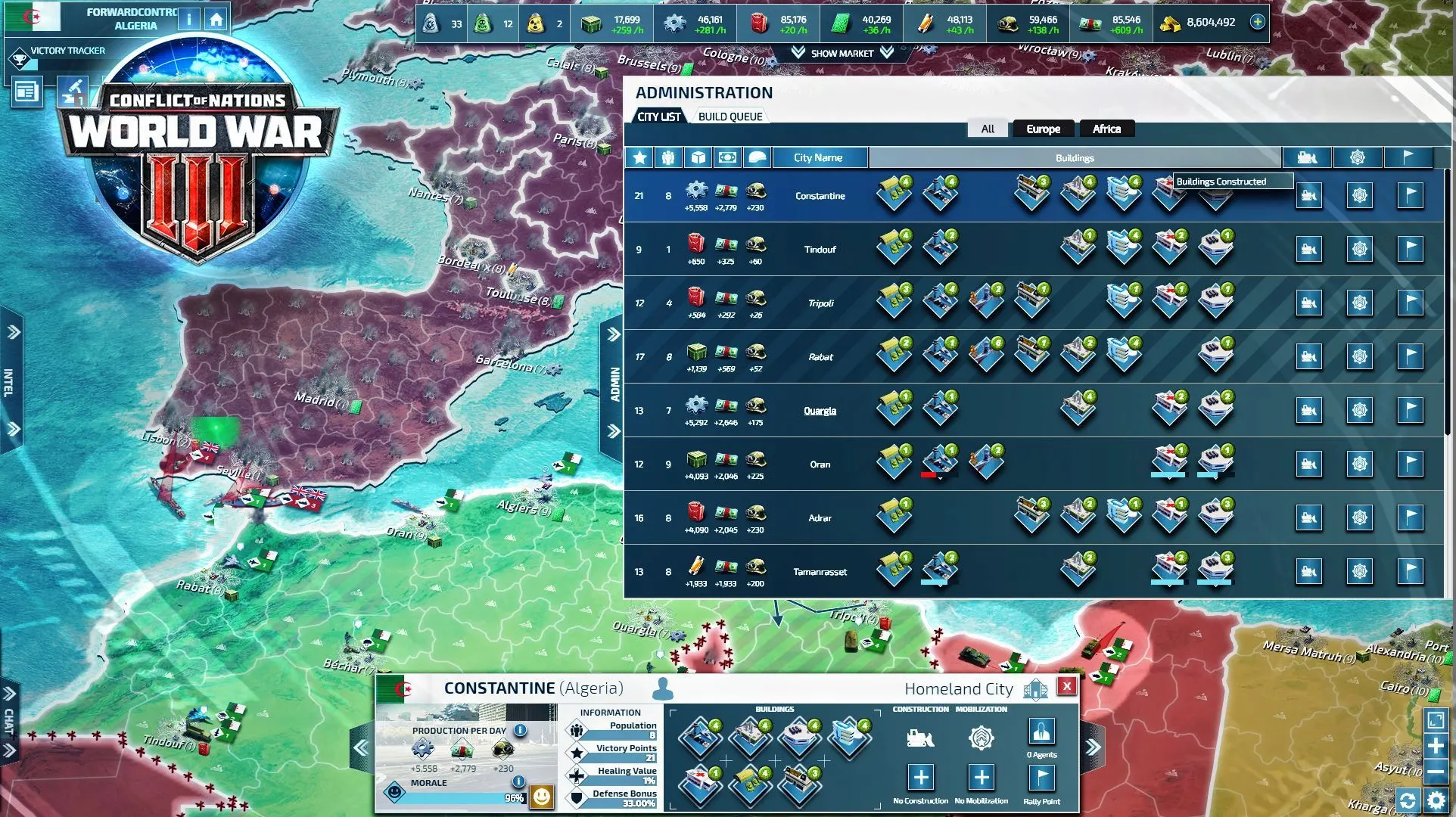 Conflict of Nations – World War 3 — Screenshot 2
