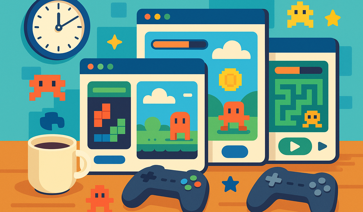 Browsergames für die Pause: 8 schnelle Spiele unter 15 Min