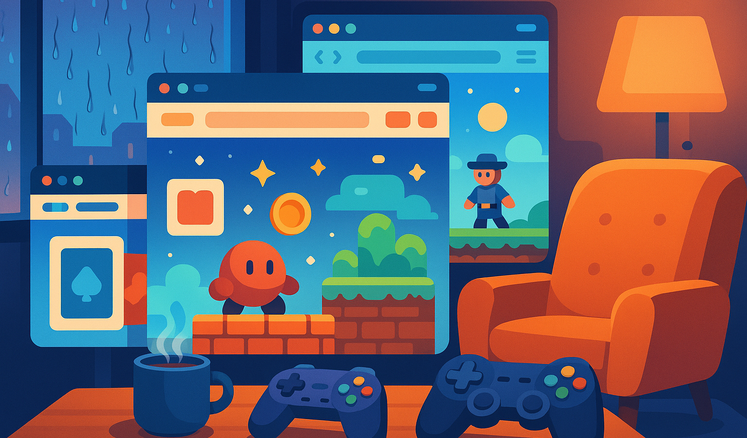 Browsergames für Regentage: 15 gemütliche Spiele für schlechtes Wetter