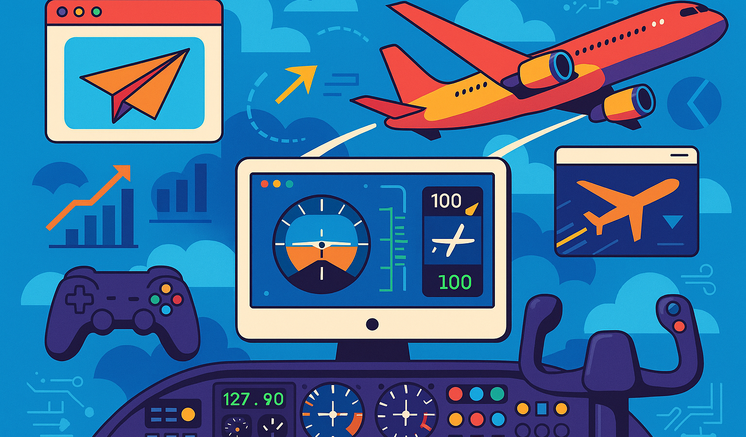Flugsimulator Browsergames kostenlos: Die 10 besten ohne Download