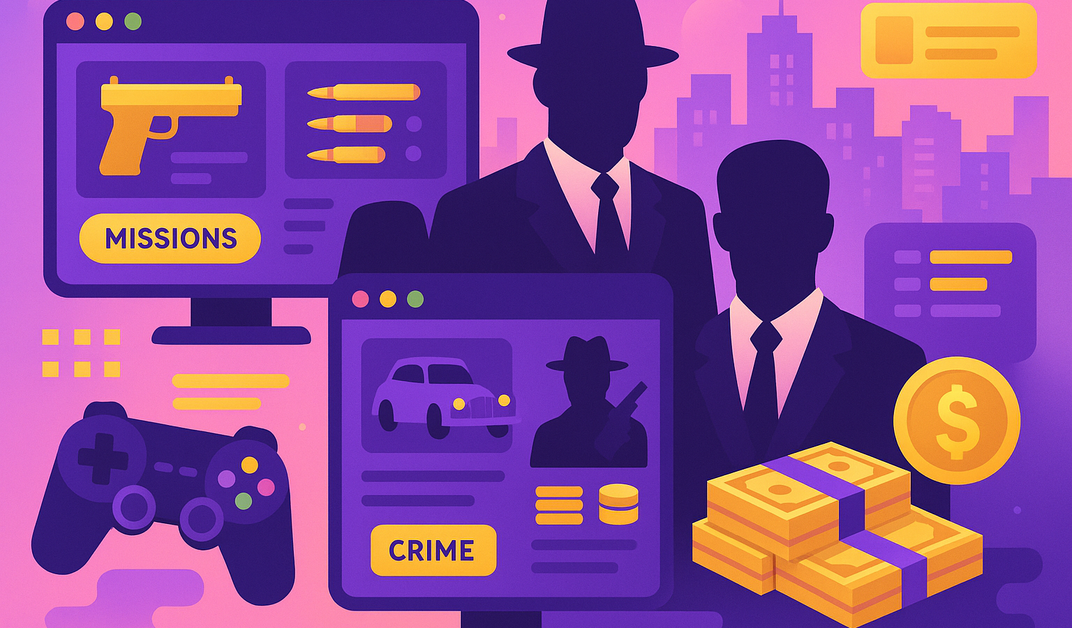 Die 12 besten Mafia-Browsergames kostenlos 2026: Verbrechen online