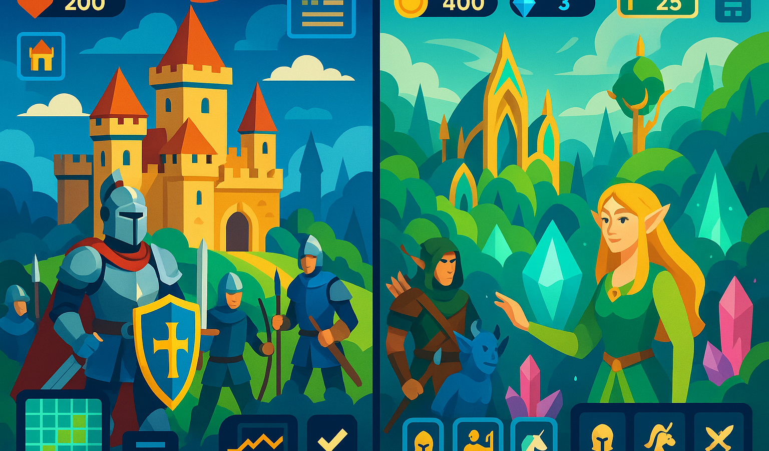 Forge of Empires vs Elvenar: Historisch oder Fantasy?