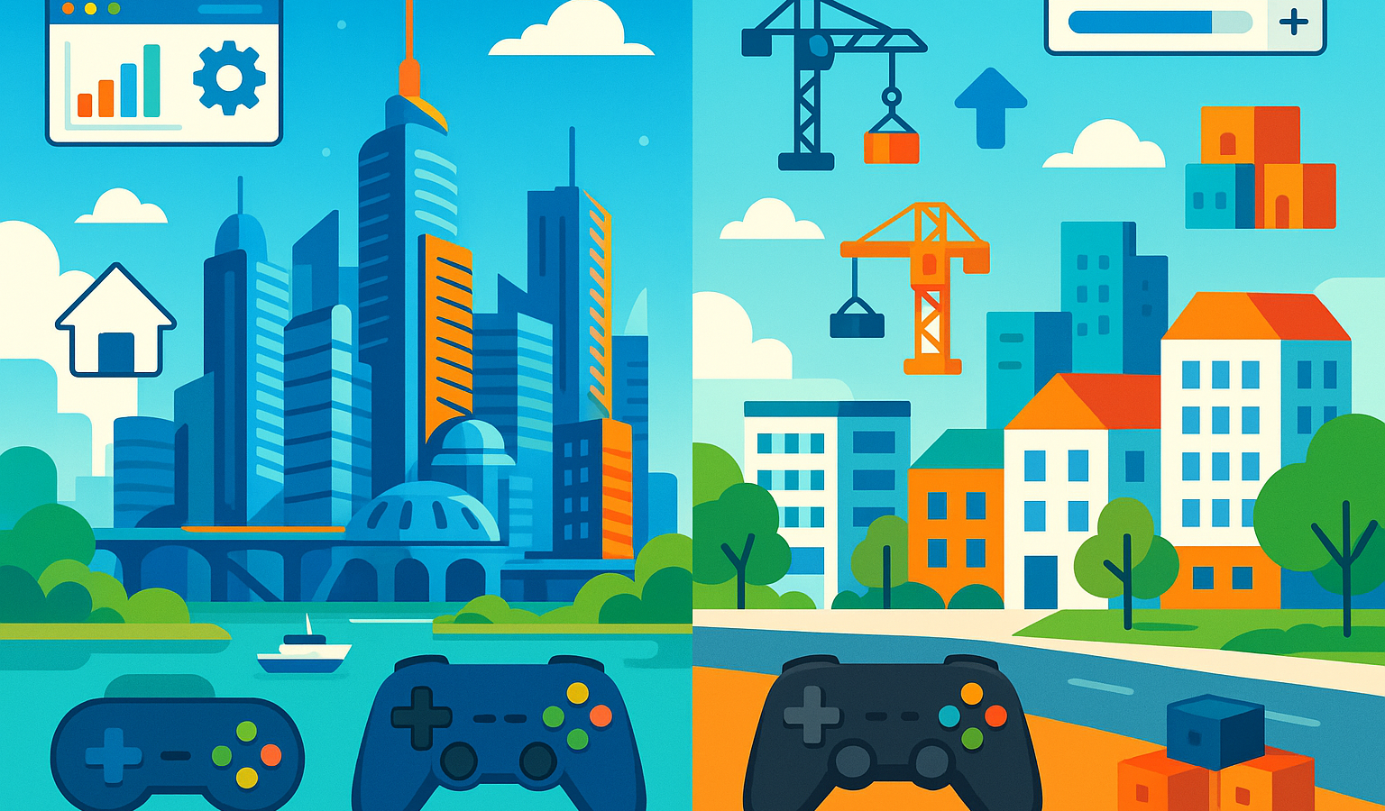 SimCity vs Cities Skylines: Browser Städtebau-Vergleich 2026