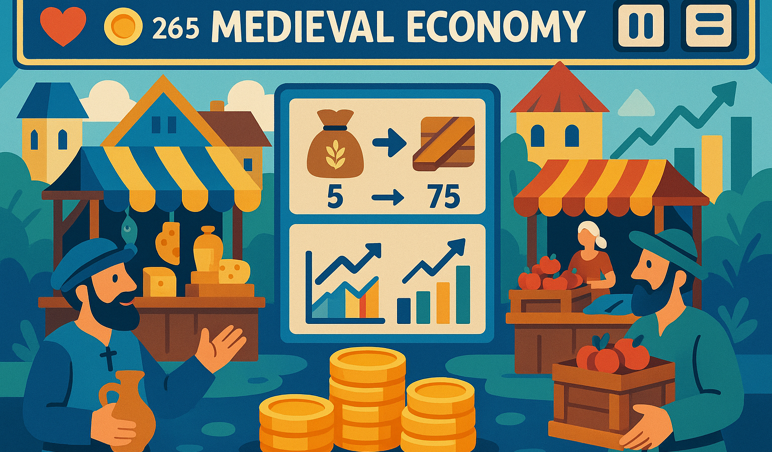 12 beste Mittelalter-Wirtschaftsspiele im Browser 2026